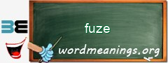 WordMeaning blackboard for fuze